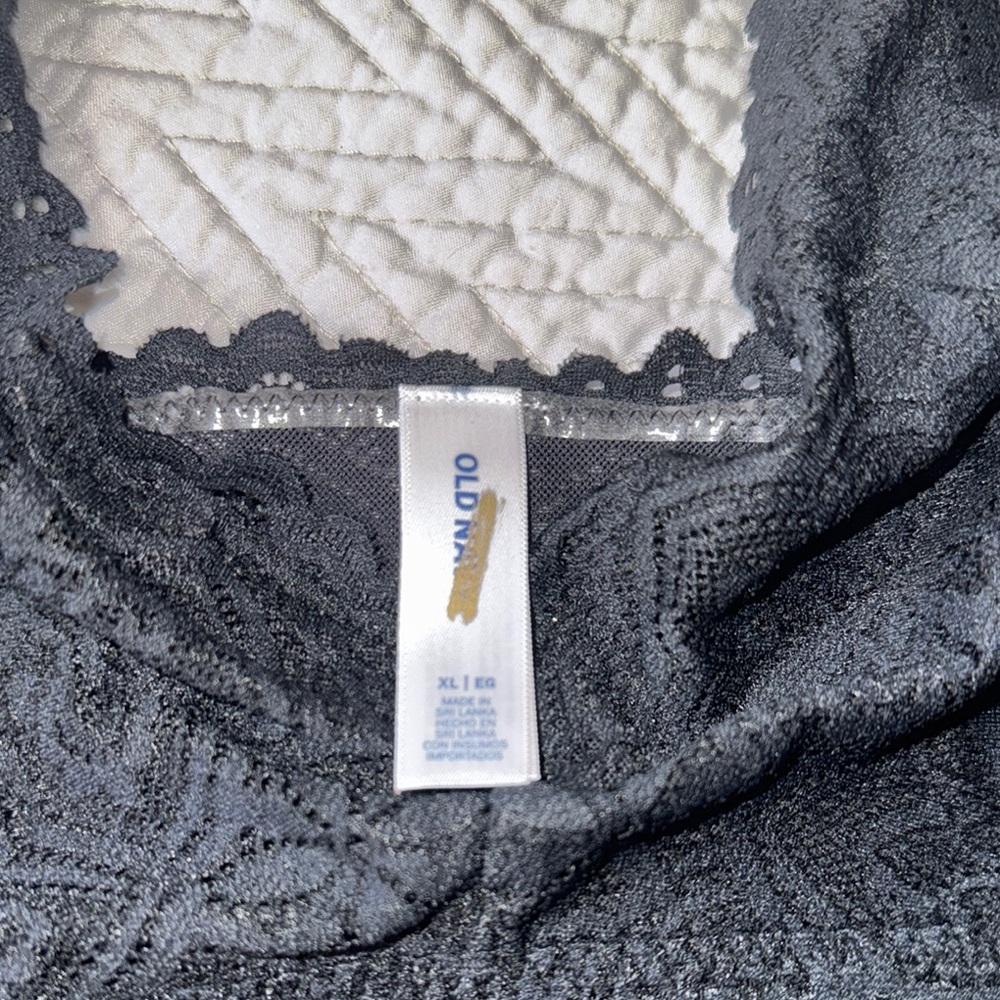 Old Navy Black Lace Trim Longline Bra - Picture 3 of 5